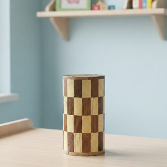 Wooden Handcrafted Chess Money Bank | Piggy Bank for Adults | Big Size