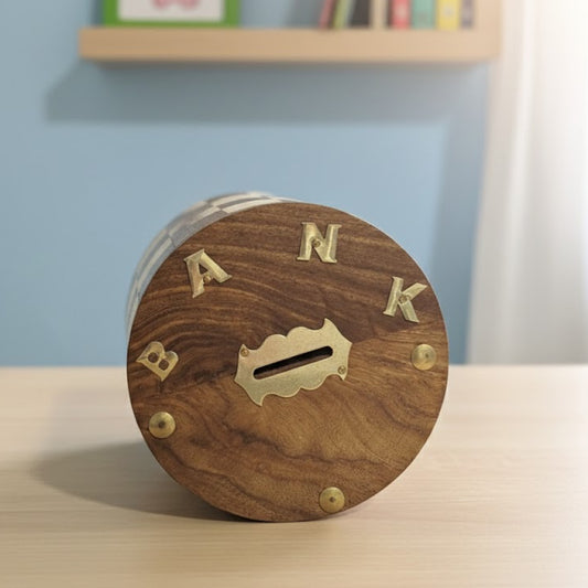 Wooden Handcrafted Chess Money Bank | Piggy Bank for Adults | Big Size