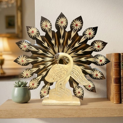 Handiwork Bamboo Showpiece Peacock | Decorative Item | Eco-friendly