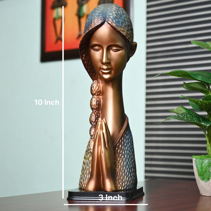 Welcome Lady Statue: Sculpture Showpiece for Home Decor