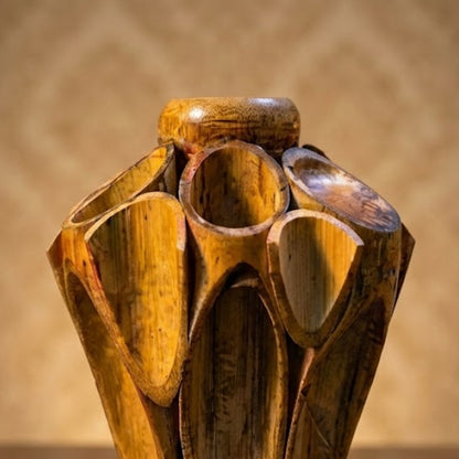 Wooden Vase Creation | From Art to Function | Handcrafted Sculpture