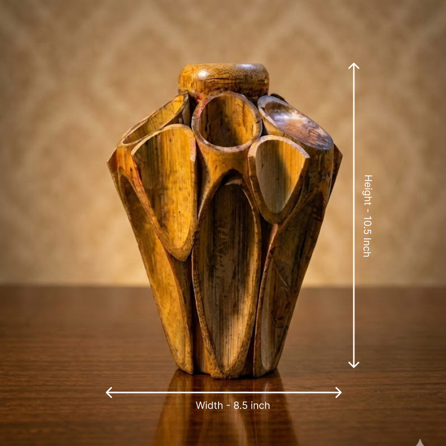 Wooden Vase Creation | From Art to Function | Handcrafted Sculpture